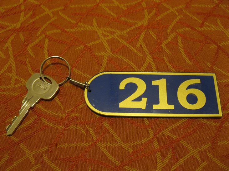 Room Key, Room 216, Inkarri Hostal, Collacalle, 204, Cusco, Peru