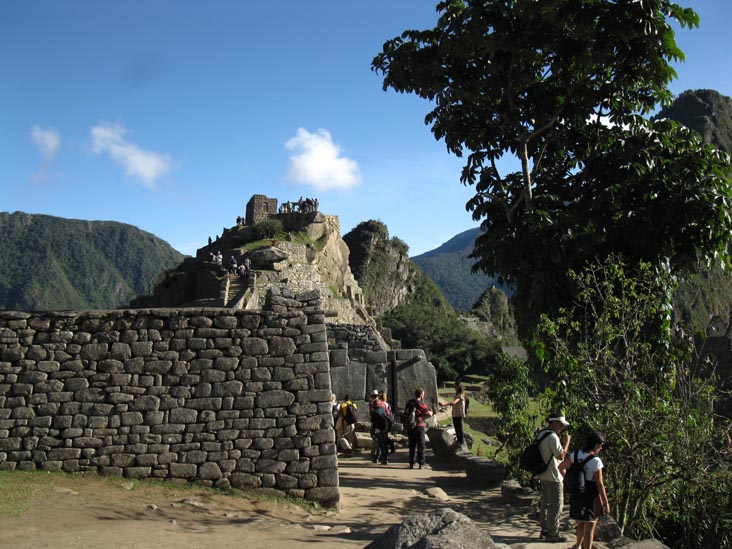 View Toward Intihuatana From Sacred Plaza Area, Machu Picchu, Peru