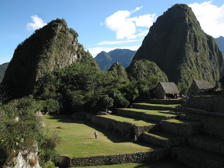 Central Plaza and Wayna Picchu, Machu Picchu, Peru