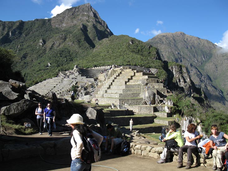 View From Central Plaza, Machu Picchu, Peru