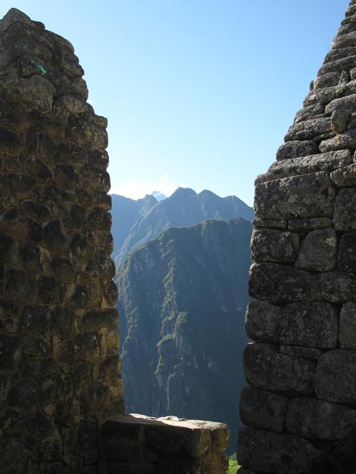 View From Temple of the Condor, Machu Picchu, Peru
