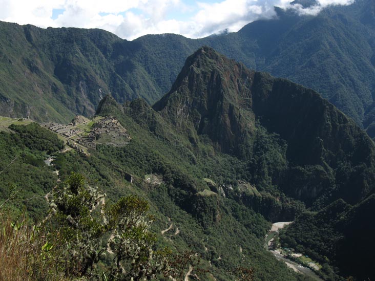 Machu Picchu and Urubamba River From Intipunku Trail, Machu Picchu, Peru