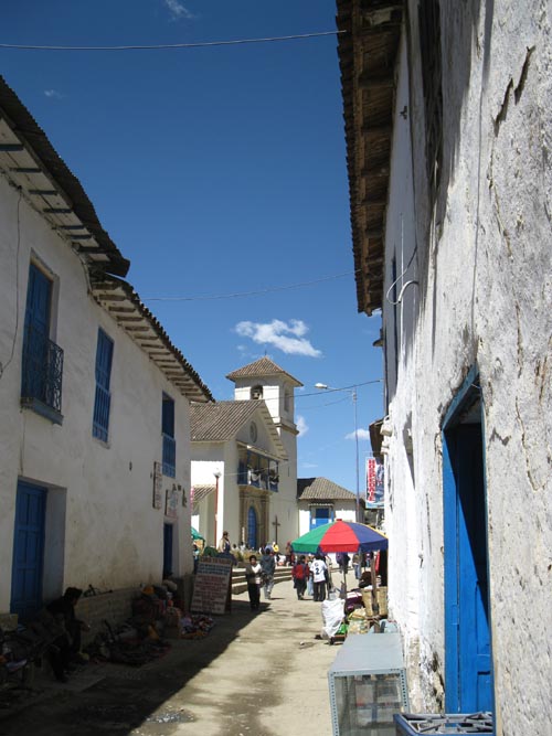 Street Leading To Church, Paucartambo, Cusco Region, Peru, July 15, 2010
