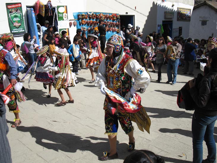 Contradanza and Qoyachas, Fiesta Virgen del Carmen, Plaza de Armas, Paucartambo, Peru, July 15, 2010