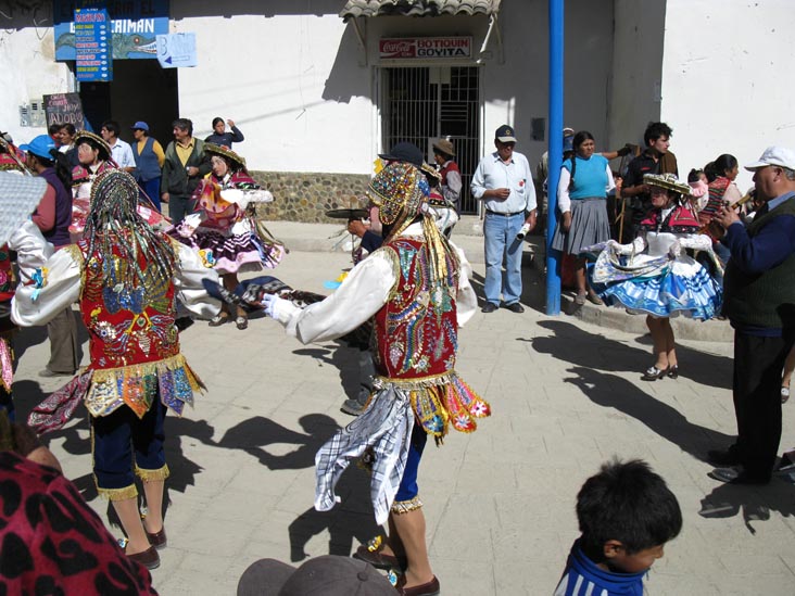 Contradanza and Qoyachas, Fiesta Virgen del Carmen, Plaza de Armas, Paucartambo, Peru, July 15, 2010