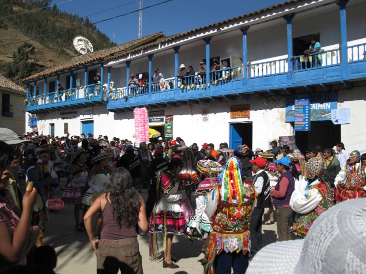 Contradanzas and Qoyachas, Fiesta Virgen del Carmen, Plaza de Armas, Paucartambo, Peru, July 15, 2010
