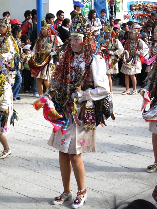 Chunchachas, Fiesta Virgen del Carmen, Plaza de Armas, Paucartambo, Peru, July 15, 2010