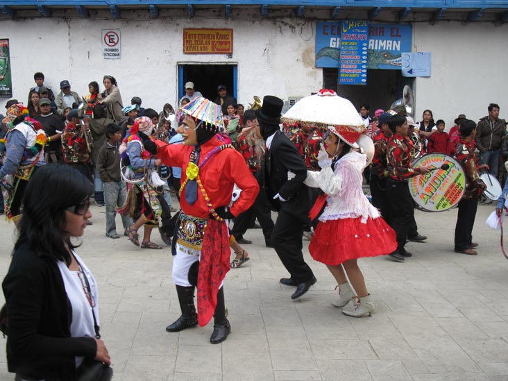 Auqa Chileno, Fiesta Virgen del Carmen, Plaza de Armas, Paucartambo, Peru, July 15, 2010