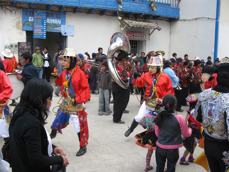 Auqa Chilenos, Fiesta Virgen del Carmen, Plaza de Armas, Paucartambo, Peru, July 15, 2010