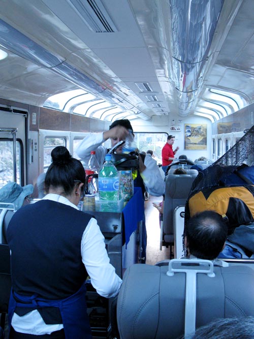 Food Cart, Perurail Vistadome Train From Ollantaytambo To Machu Picchu, Cusco Region, Peru