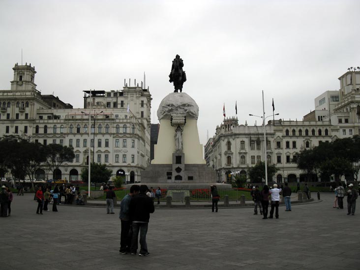 José de San Martín Statue, Plaza San Martín, Central Lima, LimaVision City Tour, Lima, Peru, July 4, 2010