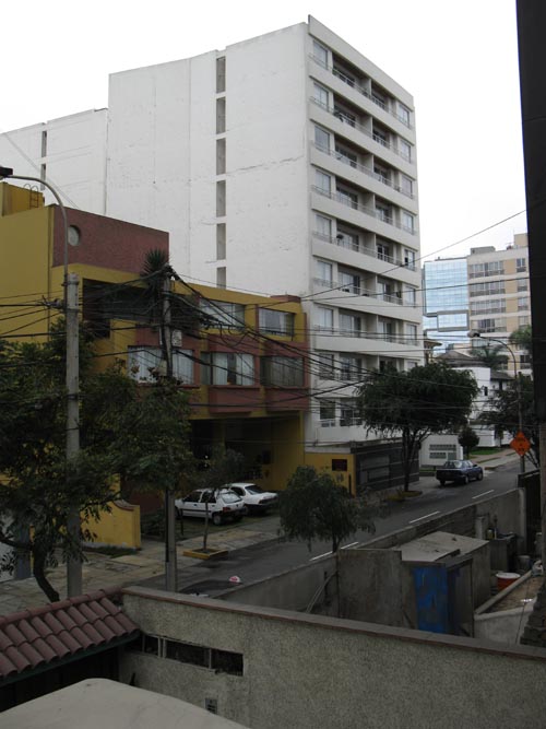 View From Room 6 Balcony, La Casa Nostra, Grimaldo del Solar, 265, Miraflores, Lima, Peru