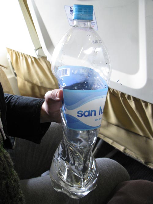 Effects Of Air Pressure On Water Bottle, Peruvian Airlines Flight 217 From Cusco To Lima, Peru
