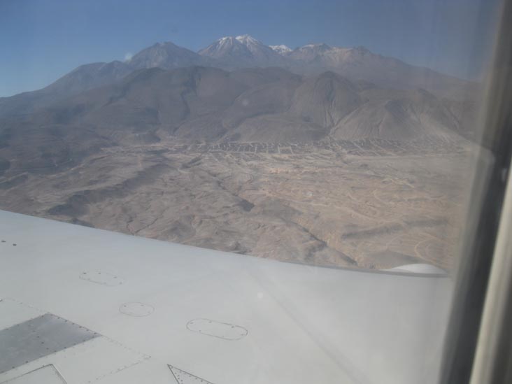 Final Descent Into Arequipa, Peruvian Airlines Flight 270 From Lima To Arequipa, Peru