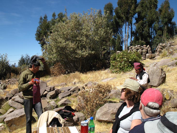 Traditional Taquile Chullo, Marcahuasi, Taquile Island/Isla Taquile, Lake Titicaca/Lago Titicaca, Peru