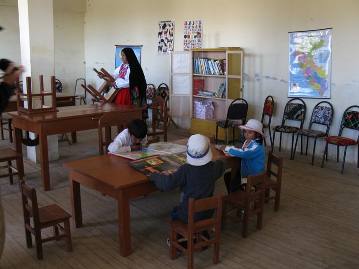 Community Center, Amantaní Island, Lake Titicaca/Lago Titicaca, Peru