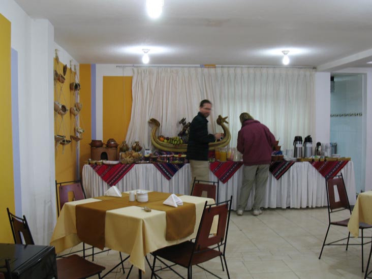 Breakfast Buffet, Intiqa Hotel, Jirón Tarapacá, 272, Puno, Peru