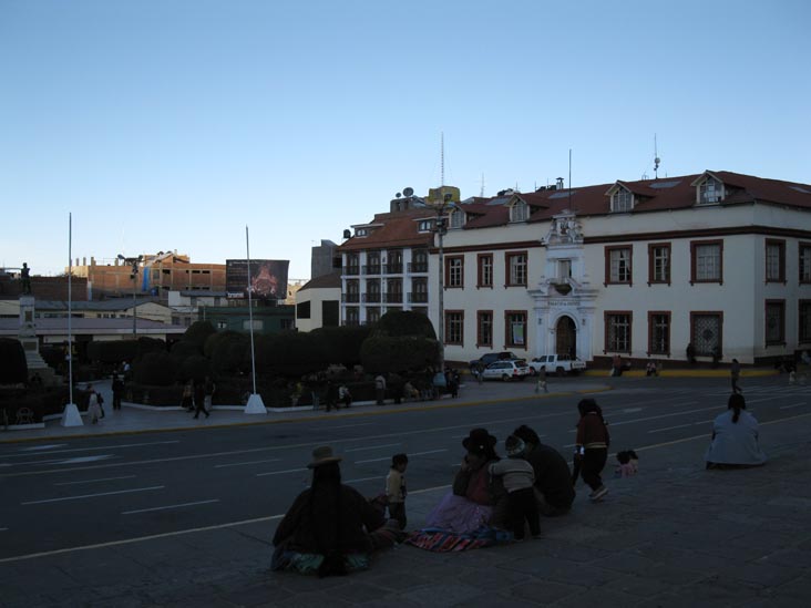 Plaza de Armas From Steps of Catedral de Puno/Catedral Basílica San Carlos Borromeo, Puno, Peru