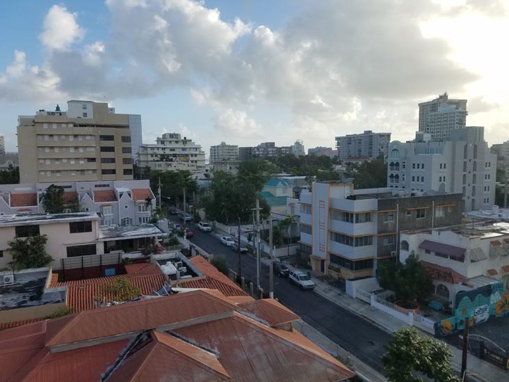 View From Room 502, Ciqala Suites, 752 Avenida Fernandez Juncos, San Juan, Puerto Rico, February 22, 2018