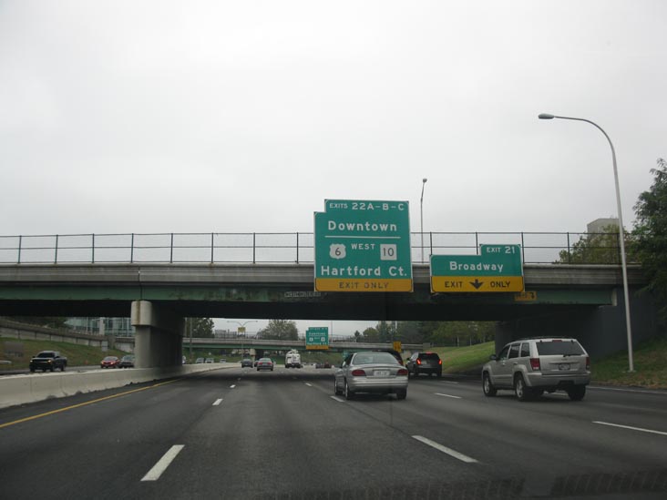 Northbound Interstate 95 Near Exit 21, Providence, Rhode Island, October 1, 2011