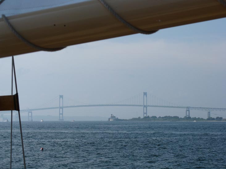 Pell Newport Bridge, Narragansett Bay From Schooner Aquidneck, Newport, Rhode Island