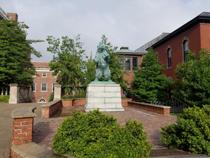 Bronze Bruno Statue, Brown University, Providence, Rhode Island, August 4, 2018
