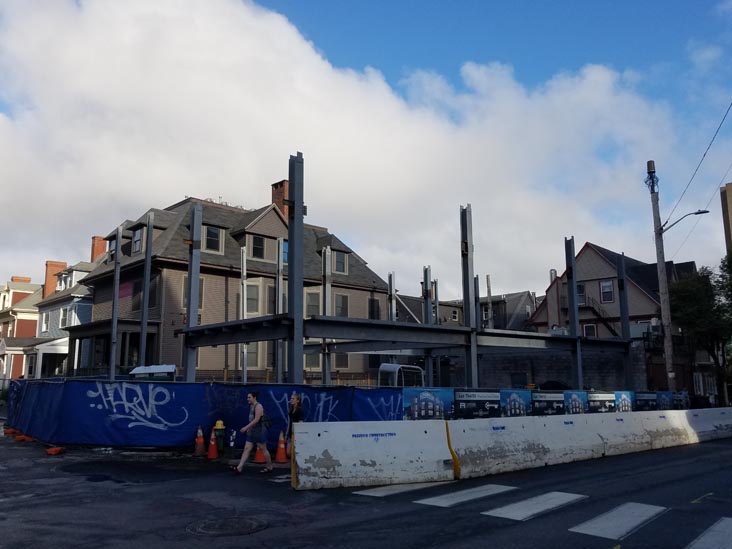 Thayer Street at Euclid Avenue, SE Corner, Providence, Rhode Island, August 4, 2018
