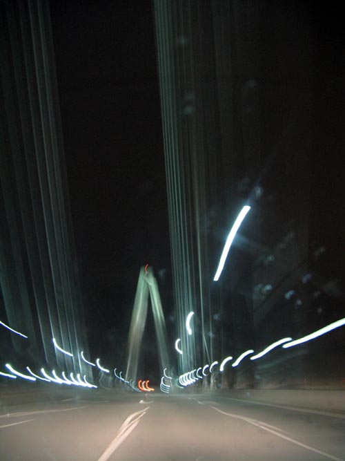 Driving Westbound Over Arthur Ravenel Jr. Bridge/Cooper River Bridge, Charleston, South Carolina