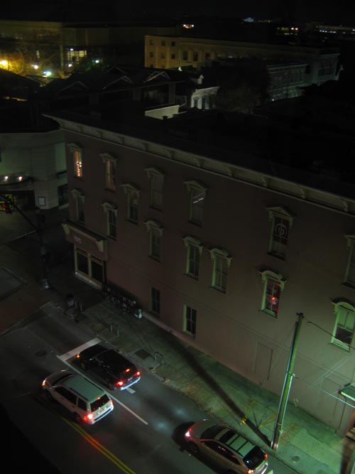 Calhoun Street and King Street, SW Corner, View From Room 522, Francis Marion Hotel, 387 King Street, Charleston, South Carolina