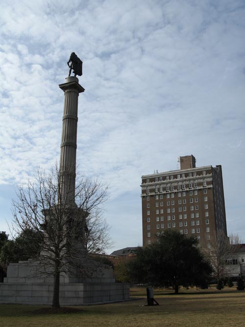 John C. Calhoun Monument and Francis Marion Hotel, Marion Square, Charleston, South Carolina