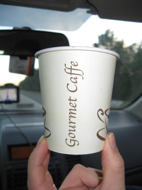 Gourmet Caffe From Vending Machine, Santee Welcome Center, Southbound Interstate 95, Orangeburg County, South Carolina