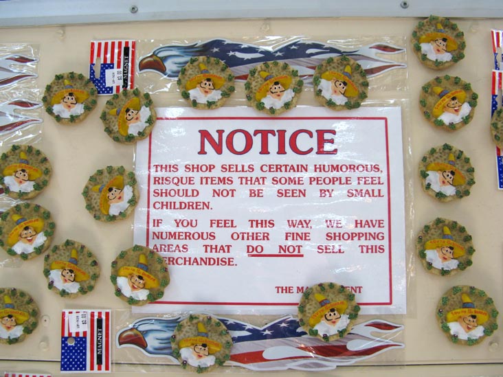 Notice, Pedro's Leather Shop, South of the Border, Interstate 95 and US 301-501, South Carolina