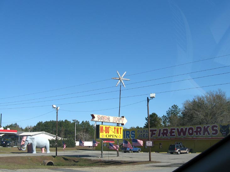Papa Joe's Fireworks, US 17 Near Hardeeville, South Carolina