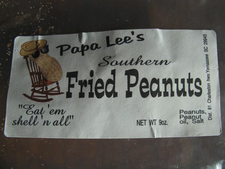 Fried Peanuts, Carolina Cider Company, 81 Charleston Highway, Yemassee, South Carolina