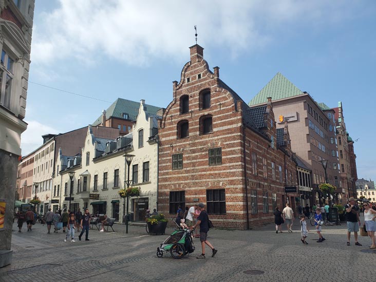 S&ouml;dergatan at Skomakergatan, Malm&ouml;, Sweden, July 25, 2025