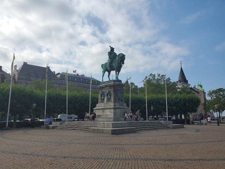 King Charles X Gustav Statue, Stortorget, Malmö, Sweden, July 25, 2025