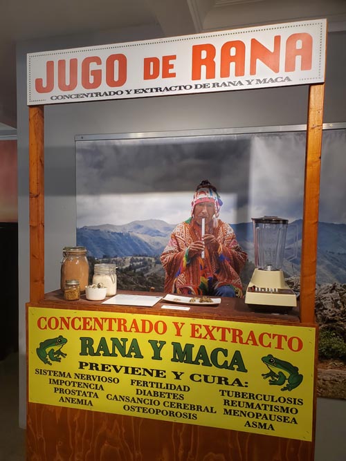 Jugo de Rana Exhibit, Disgusting Food Museum, Malmö, Sweden, July 25, 2025