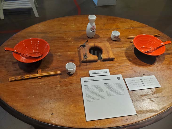 Monkey Brain Exhibit, Disgusting Food Museum, Malmö, Sweden, July 25, 2025