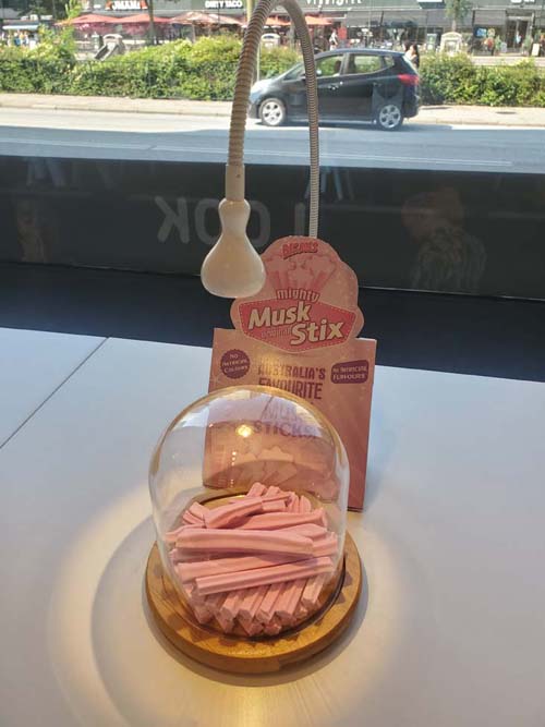 Musk Stix, Disgusting Food Museum, Malmö, Sweden, July 25, 2025