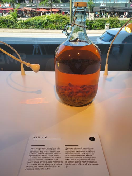 Mouse Wine, Disgusting Food Museum, Malmö, Sweden, July 25, 2025