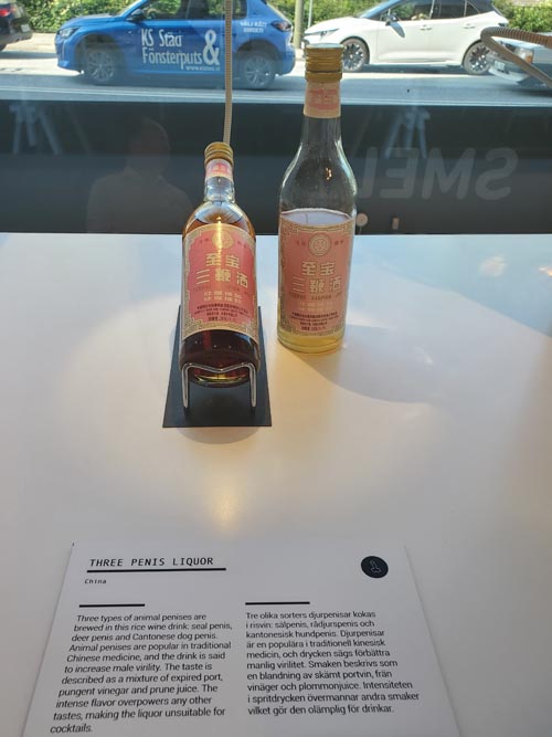 Three Penis Liquor, Disgusting Food Museum, Malmö, Sweden, July 25, 2025