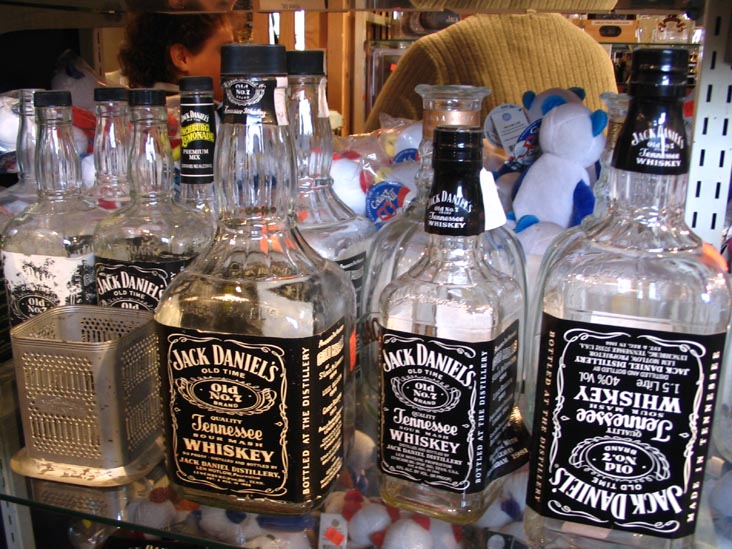 Jack Daniel's Bottles, Sully's Gifts, Lynchburg Town Square, Lynchburg, Tennessee