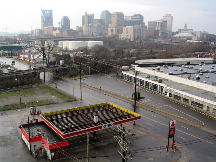 Nashville Skyline From Days Inn at the Stadium/Days Inn Coliseum, 211 North First Street, Nashville, Tennessee