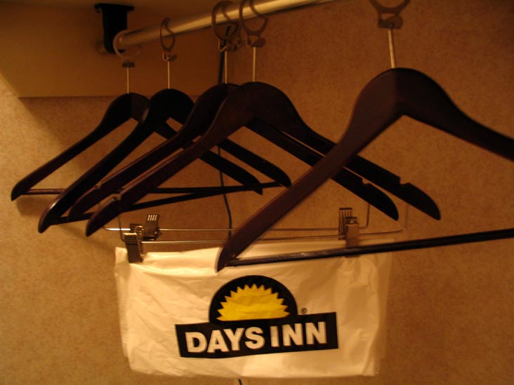 Hangers, Room 608, Days Inn at the Stadium/Days Inn Coliseum, 211 North First Street, Nashville, Tennessee