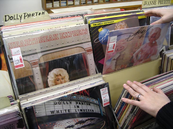 Dolly Parton Section, Lawrence Record Shop, 409 Broadway, Nashville, Tennessee