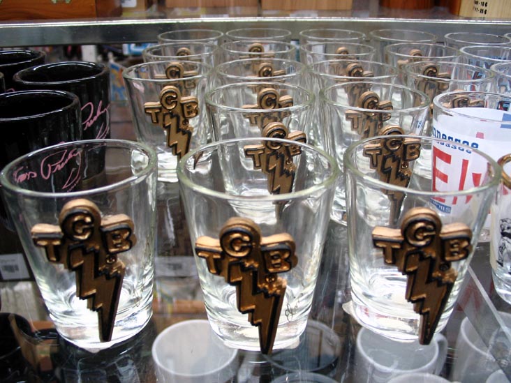 TCB Shotglasses, Legends Gifts, 424 Broadway, Nashville, Tennessee
