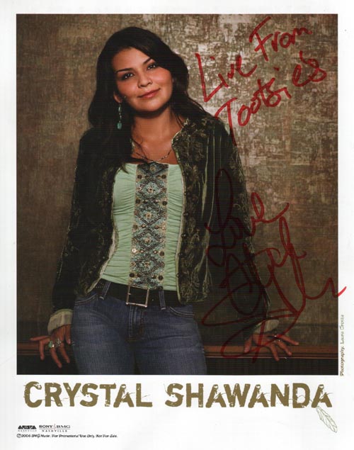 Crystal Shawanda Autographed Glossy Photo, Tootsie's Orchid Lounge, 422 Broadway, Nashville, Tennessee