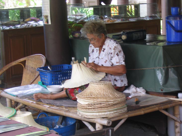 Hatmaker, Bang Sai Royal Folk Arts & Crafts Center, Ayutthaya Province, Thailand