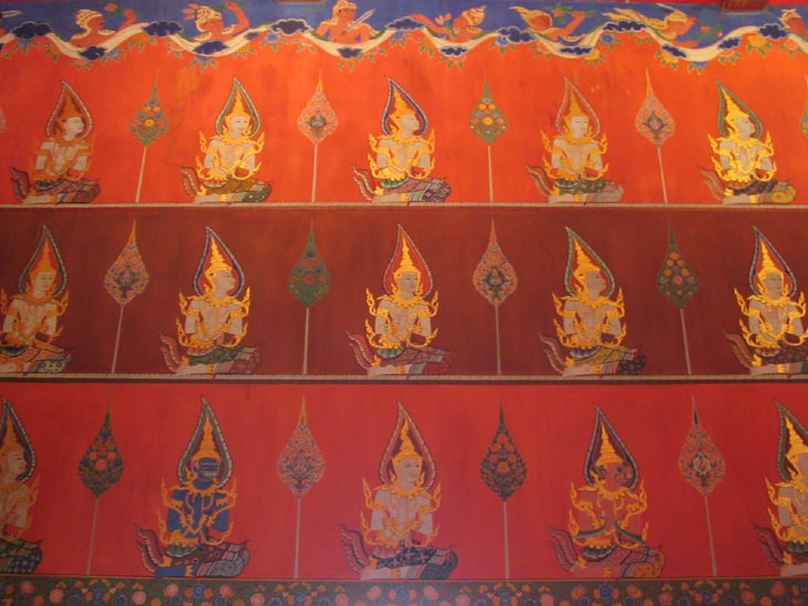 Decorative Wall, Wat Phanan Choeng, Ayutthaya, Thailand