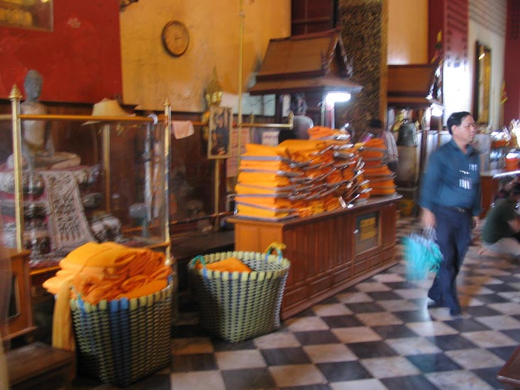 Monks' Robes, Luang Po To, Wat Phanan Choeng, Ayutthaya, Thailand